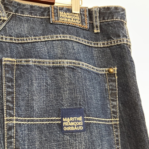 Marithe Francois Girbaud Jeans Mens 40 x 28 Blue Wide Leg Baggy 90s Hip Hop - Picture 9 of 13